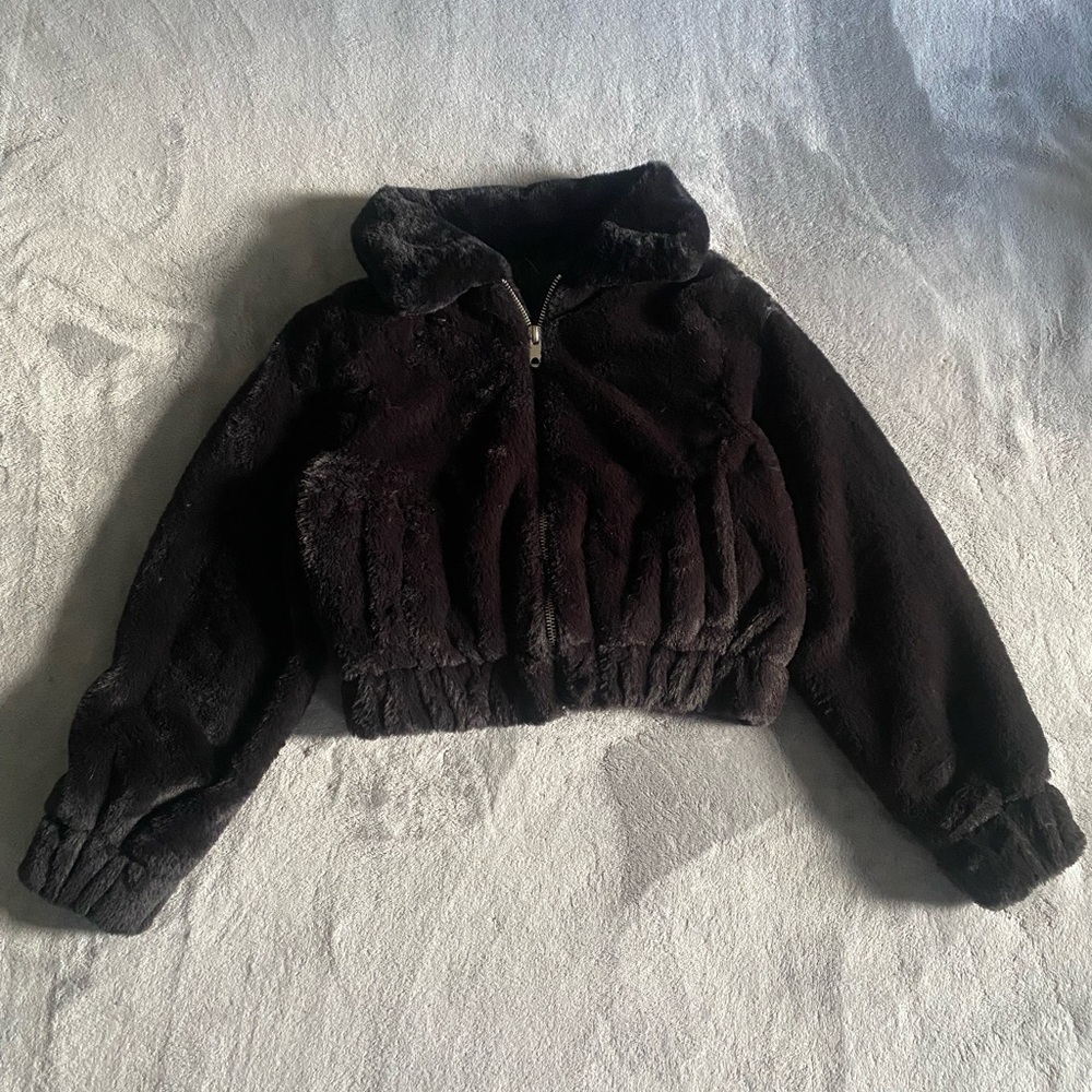 Black Faux Fur jacket